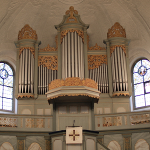 Walcker-Orgel aus Sicht des Mittelschiffs